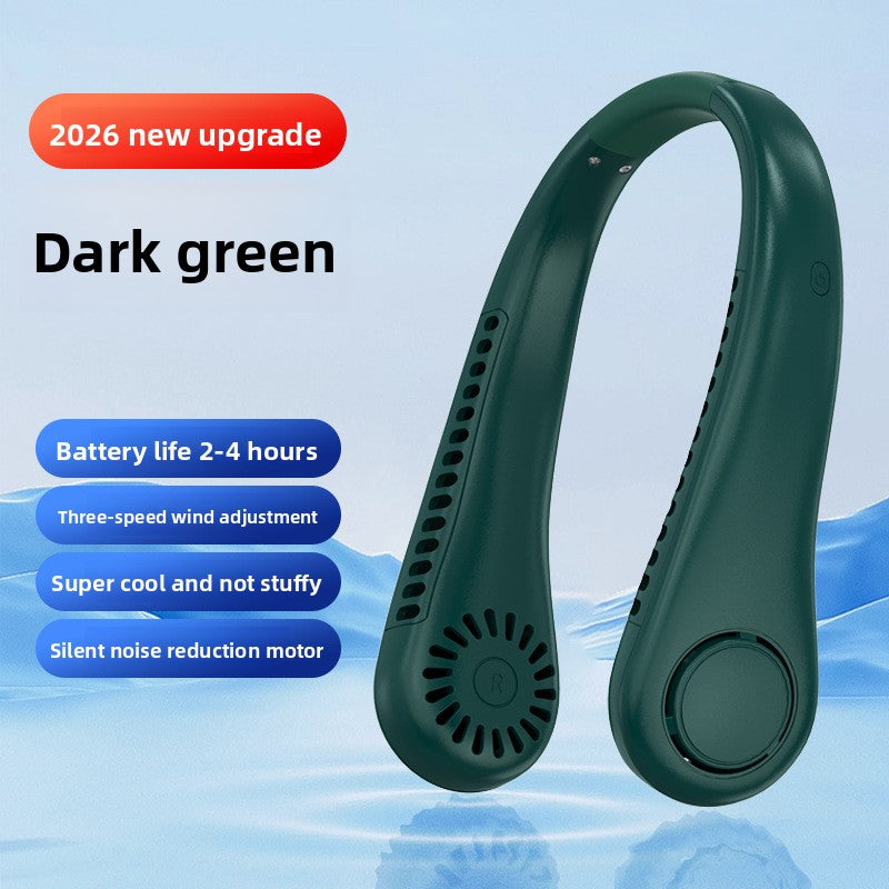 Portable Rechargeable Neck Fan with Adjustable Speeds