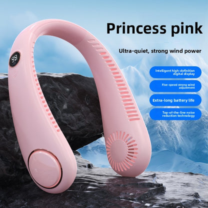 Portable Rechargeable Neck Fan with Adjustable Speeds