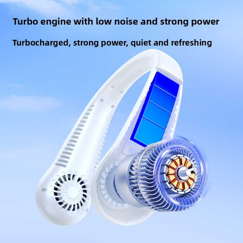 Portable Rechargeable Neck Fan with Adjustable Speeds