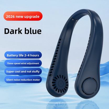 Portable Rechargeable Neck Fan with Adjustable Speeds