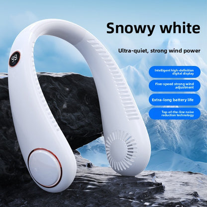 Portable Rechargeable Neck Fan with Adjustable Speeds