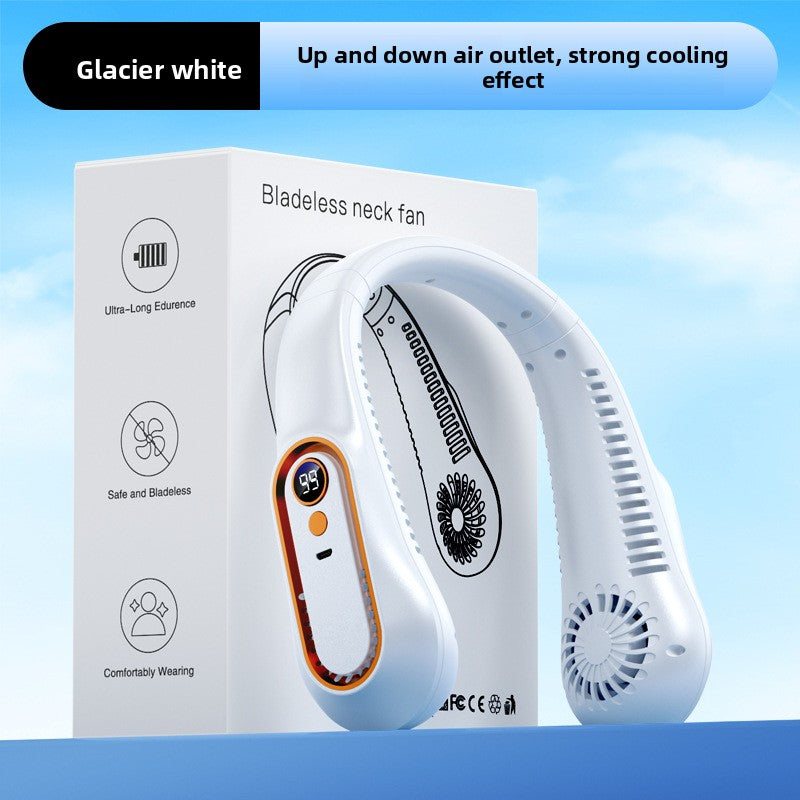 Portable Rechargeable Neck Fan with Adjustable Speeds