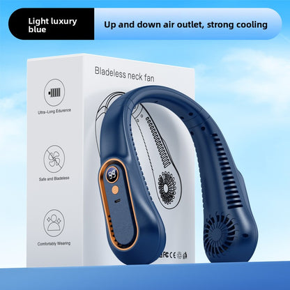 Portable Rechargeable Neck Fan with Adjustable Speeds