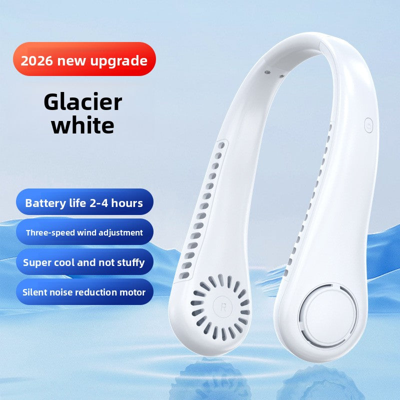 Portable Rechargeable Neck Fan with Adjustable Speeds